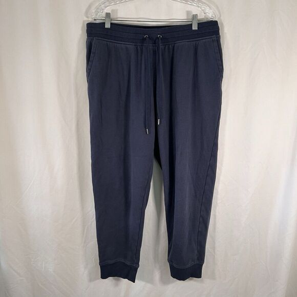 Orvis Joggers Men's XL Blue Pull On Drawstring Pockets Cotton Blend Pants - Picture 1 of 11
